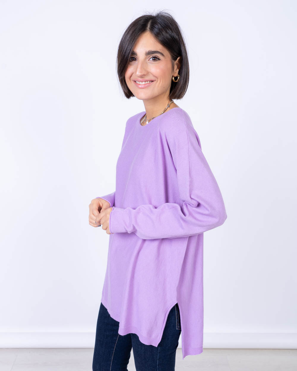 MAGLIONE MALVA LILLA