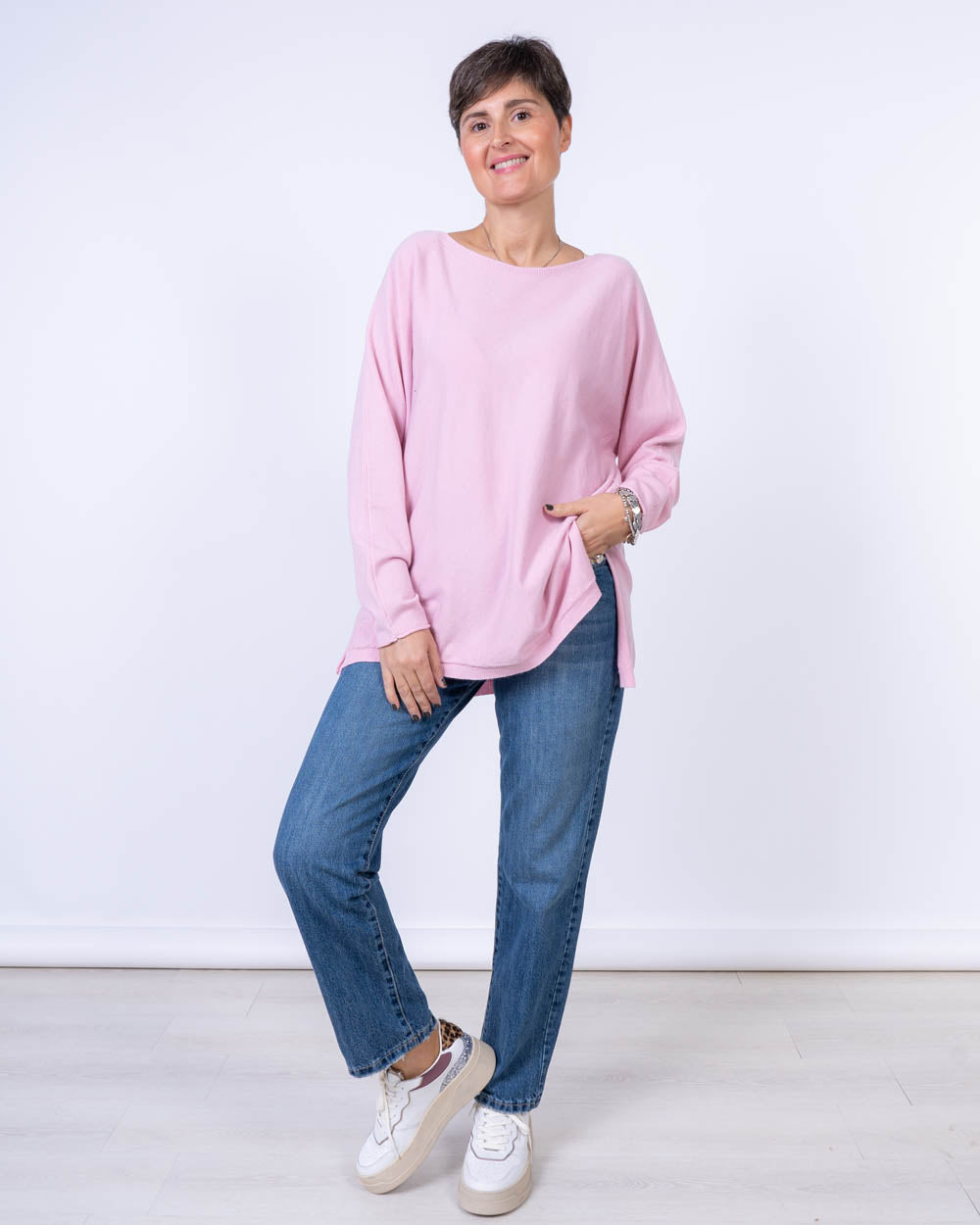 MAGLIONE MALVA ROSA