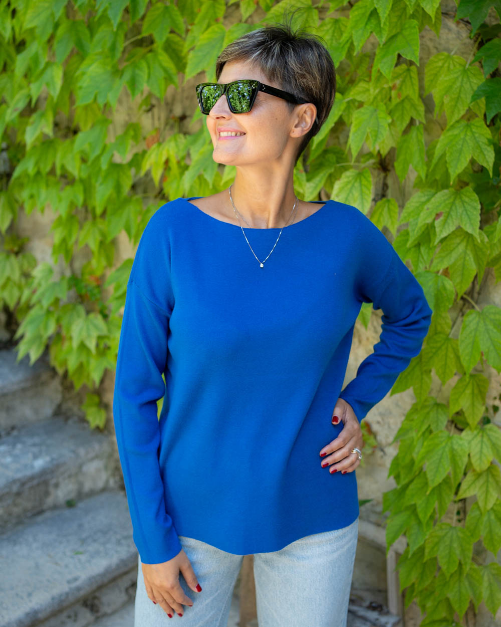 MAGLIONE NANCY BLU ROYAL