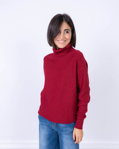 MAGLIONE PEPE BORDEAUX