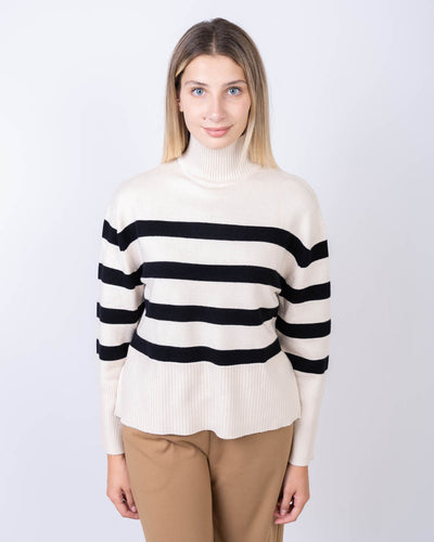 MAGLIONE SABA PANNA/NERO