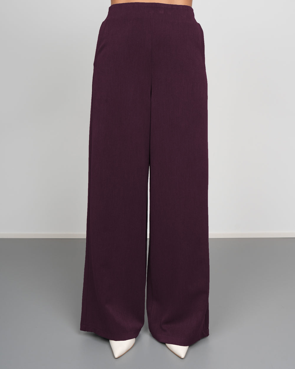 TAILLEUR BOX PALAZZO BORDEAUX