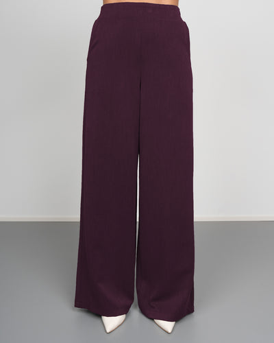 TAILLEUR BOX PALAZZO BORDEAUX