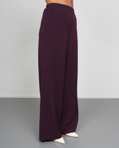 TAILLEUR BOX PALAZZO BORDEAUX