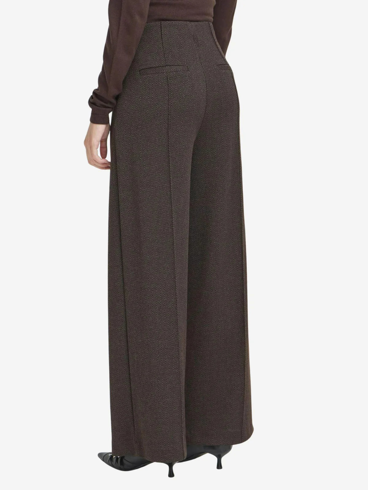 PANTALONE KATE J NERO/MARRONE