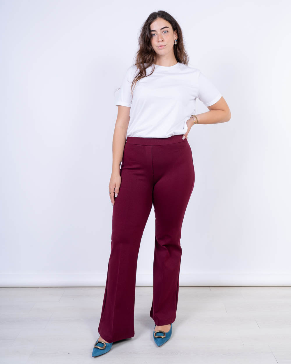 PANTALONE CHIC BORDEAUX