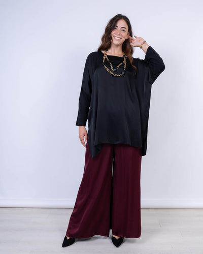 PANTALONE QUADRIFOGLIO BORDEAUX