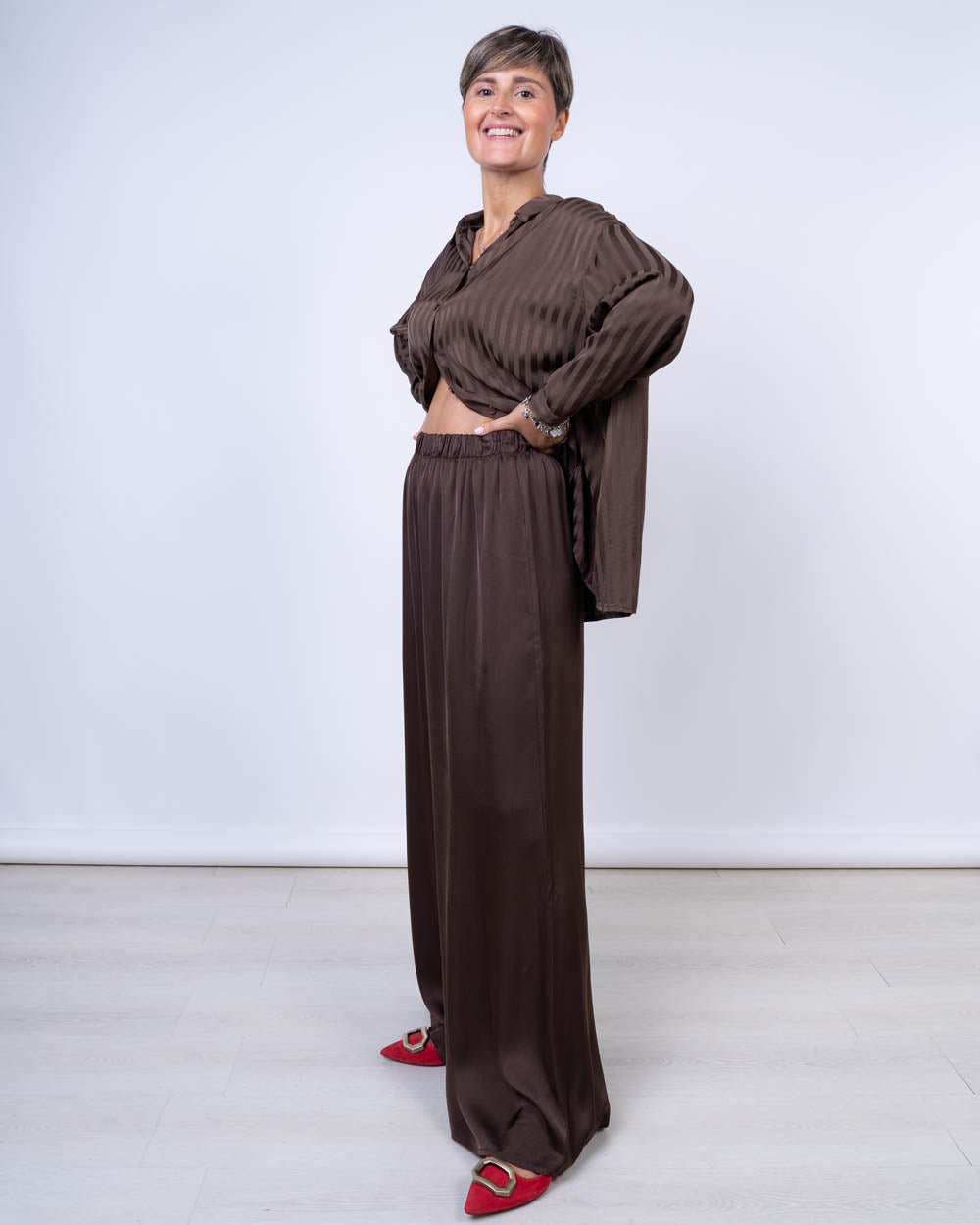 PANTALONE QUADRIFOGLIO CIOCCOLATO