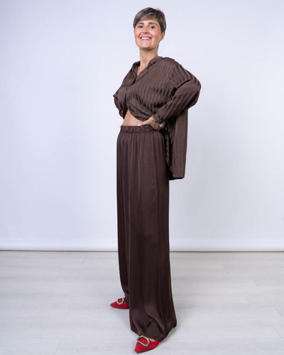 PANTALONE QUADRIFOGLIO CIOCCOLATO