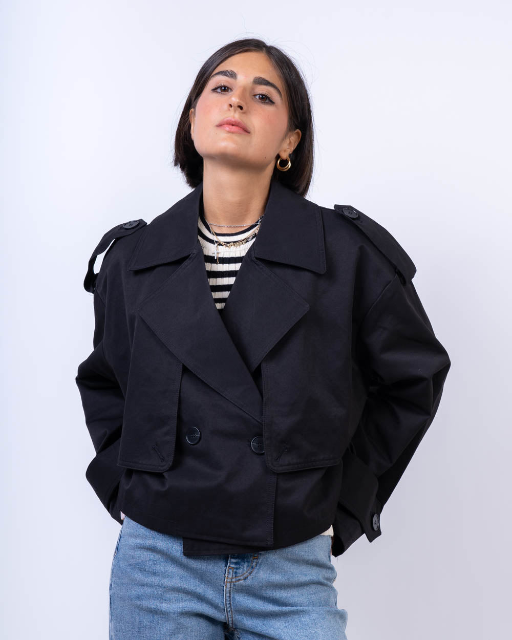 TRENCH SPIRITOSO NERO