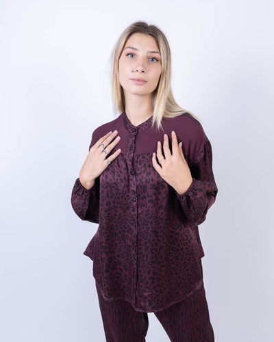 CAMICIA GIGLIO BORDEAUX