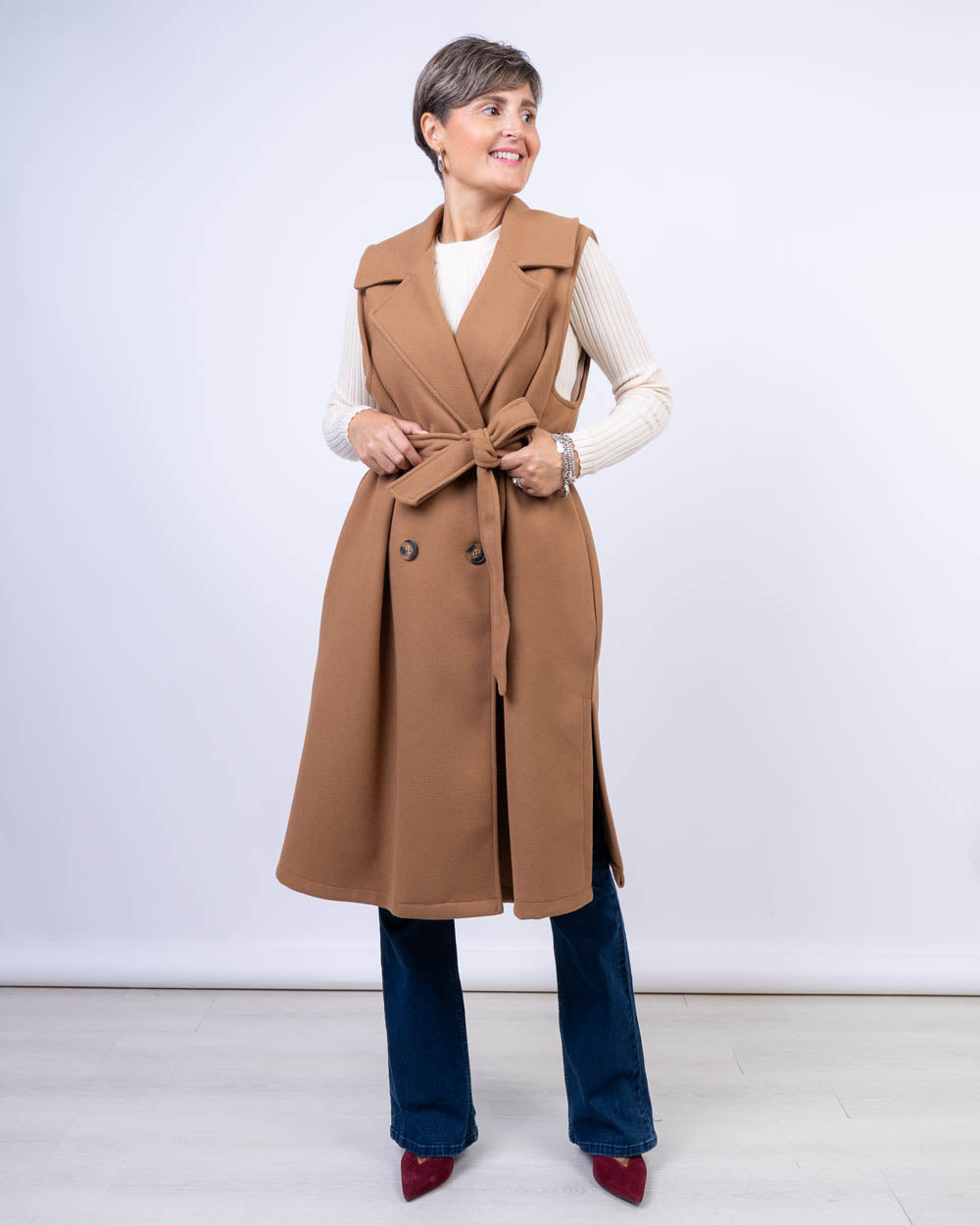 GILET VICTORIA CAMMELLO