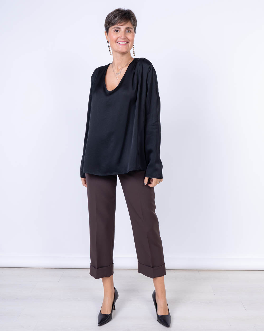 BLUSA IBISCO NERO
