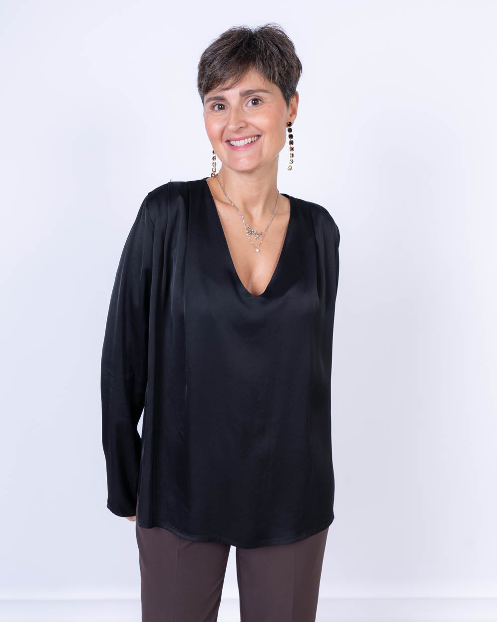 BLUSA IBISCO NERO