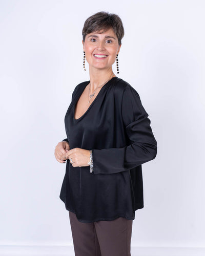 BLUSA IBISCO NERO