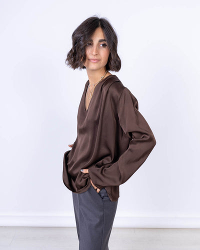 BLUSA IBISCO CIOCCOLATO