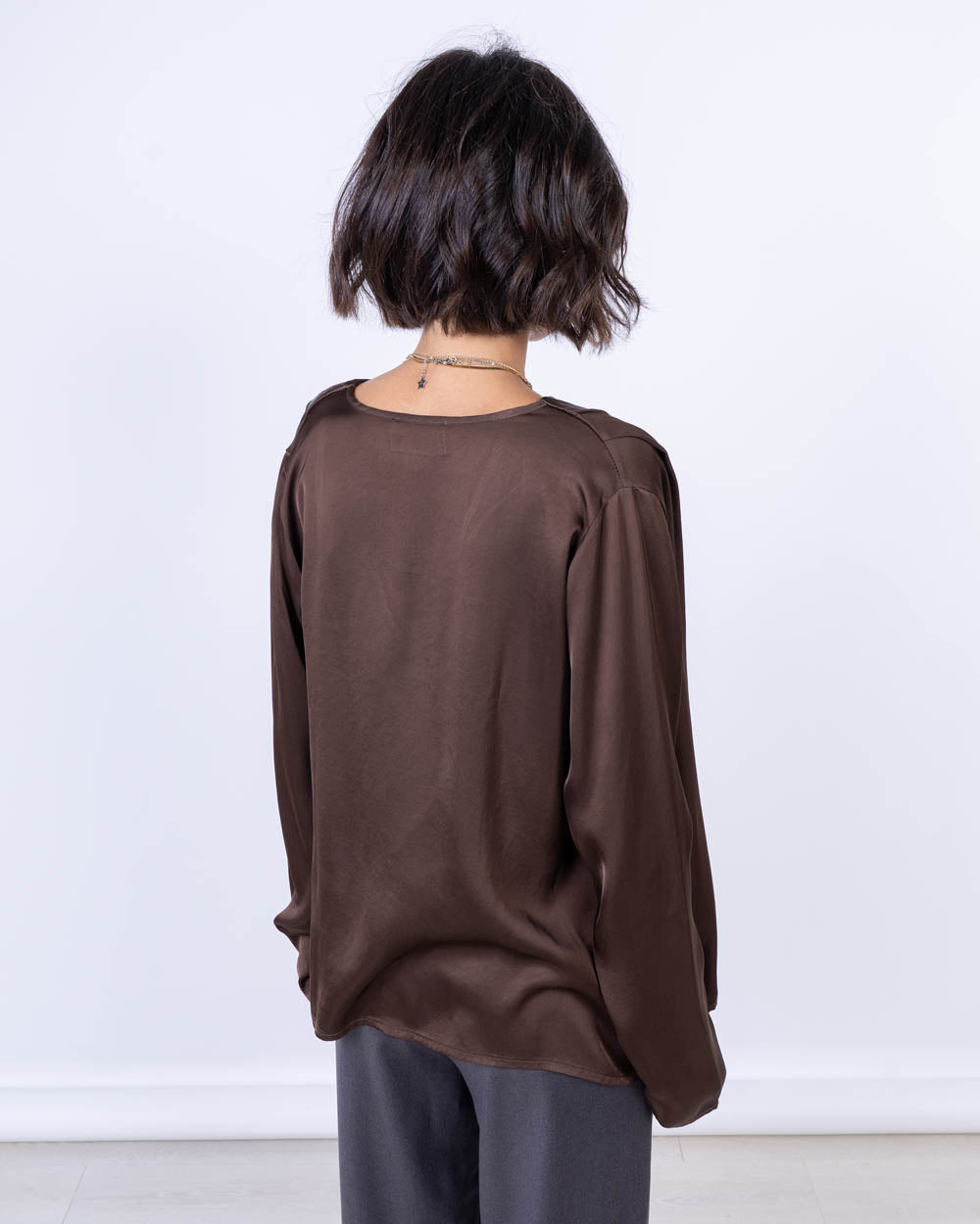 BLUSA IBISCO CIOCCOLATO