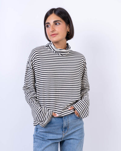 MAGLIA FIONA PANNA/NERO