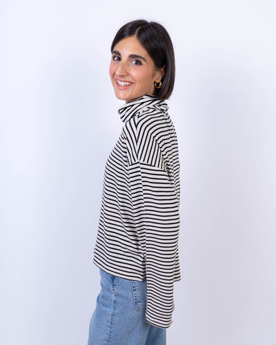 MAGLIA FIONA PANNA/NERO