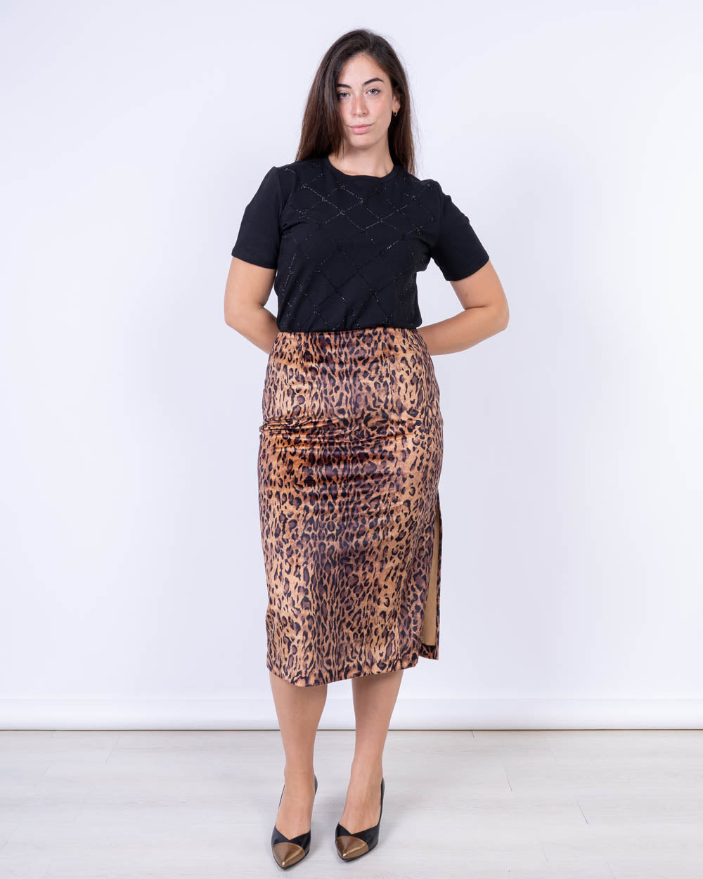 T-SHIRT FORCHETTA NERO