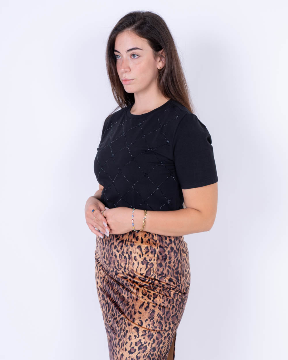 T-SHIRT FORCHETTA NERO