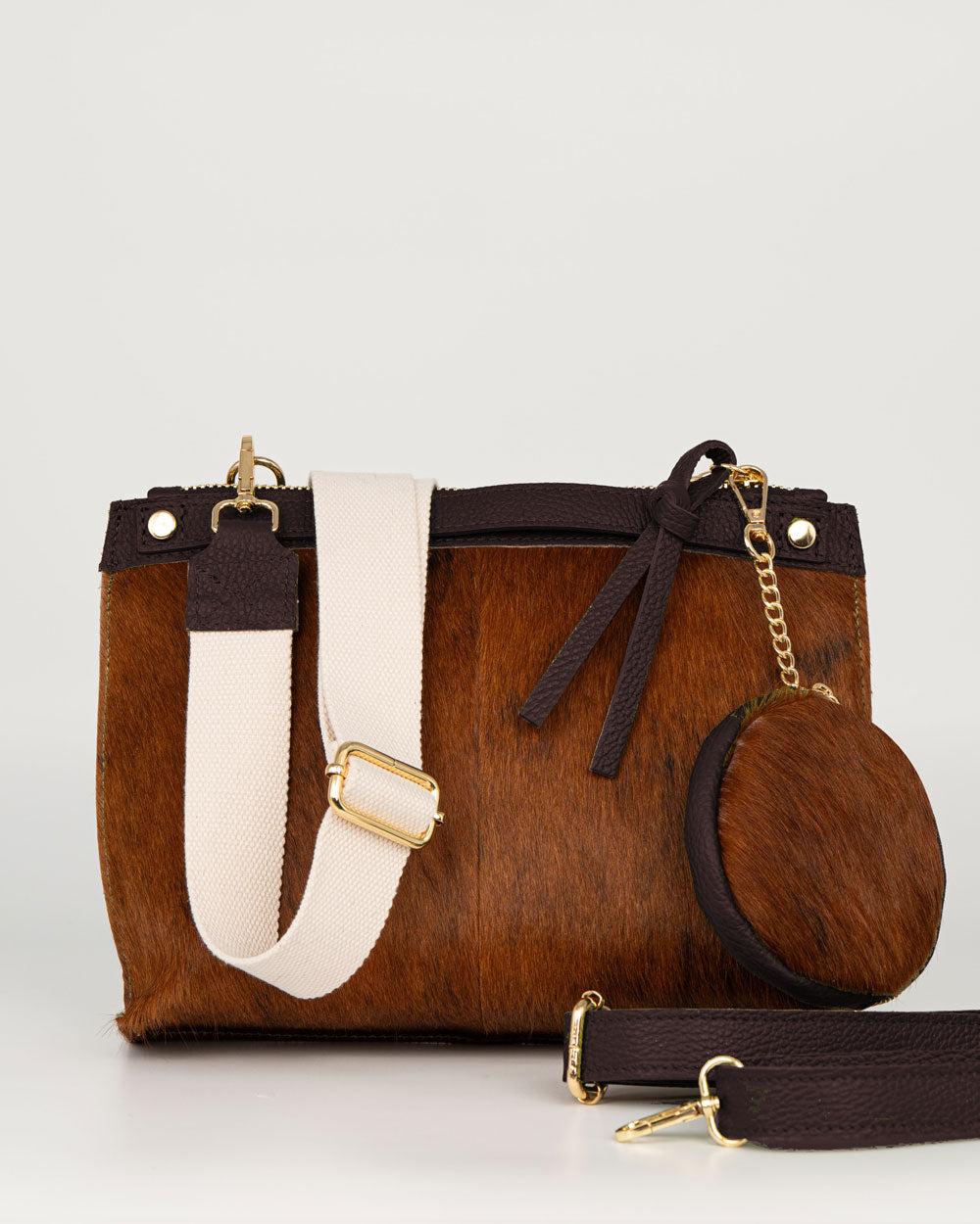 BORSA MINI SOFY RAINBOW CIOCCOLATO