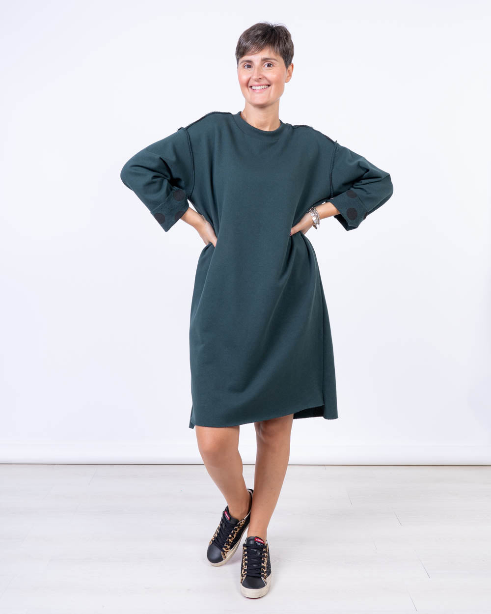 VESTITO CROSTATA VERDE