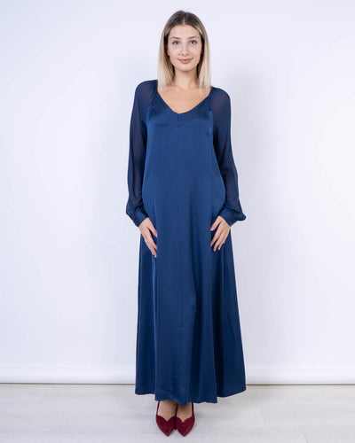 VESTITO GIRASOLE BLU