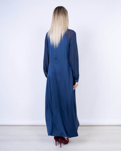 VESTITO GIRASOLE BLU
