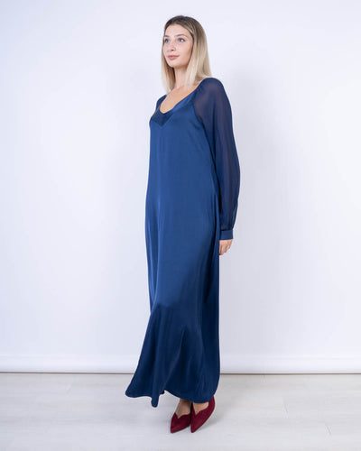 VESTITO GIRASOLE BLU