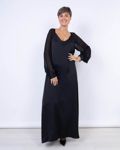 VESTITO GIRASOLE NERO