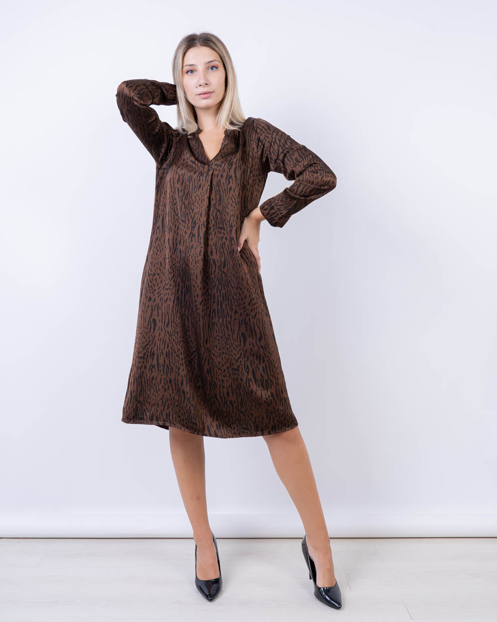 VESTITO IRIS CIOCCOLATO