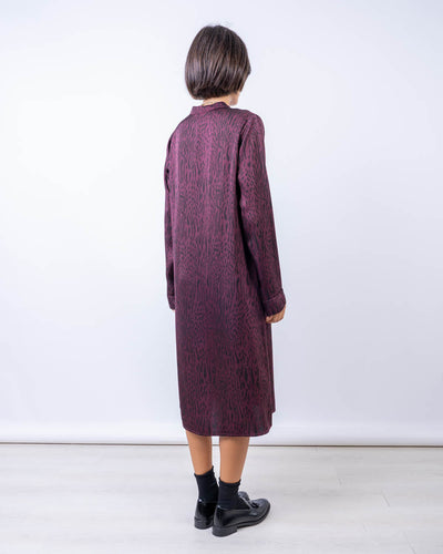 VESTITO IRIS BORDEAUX