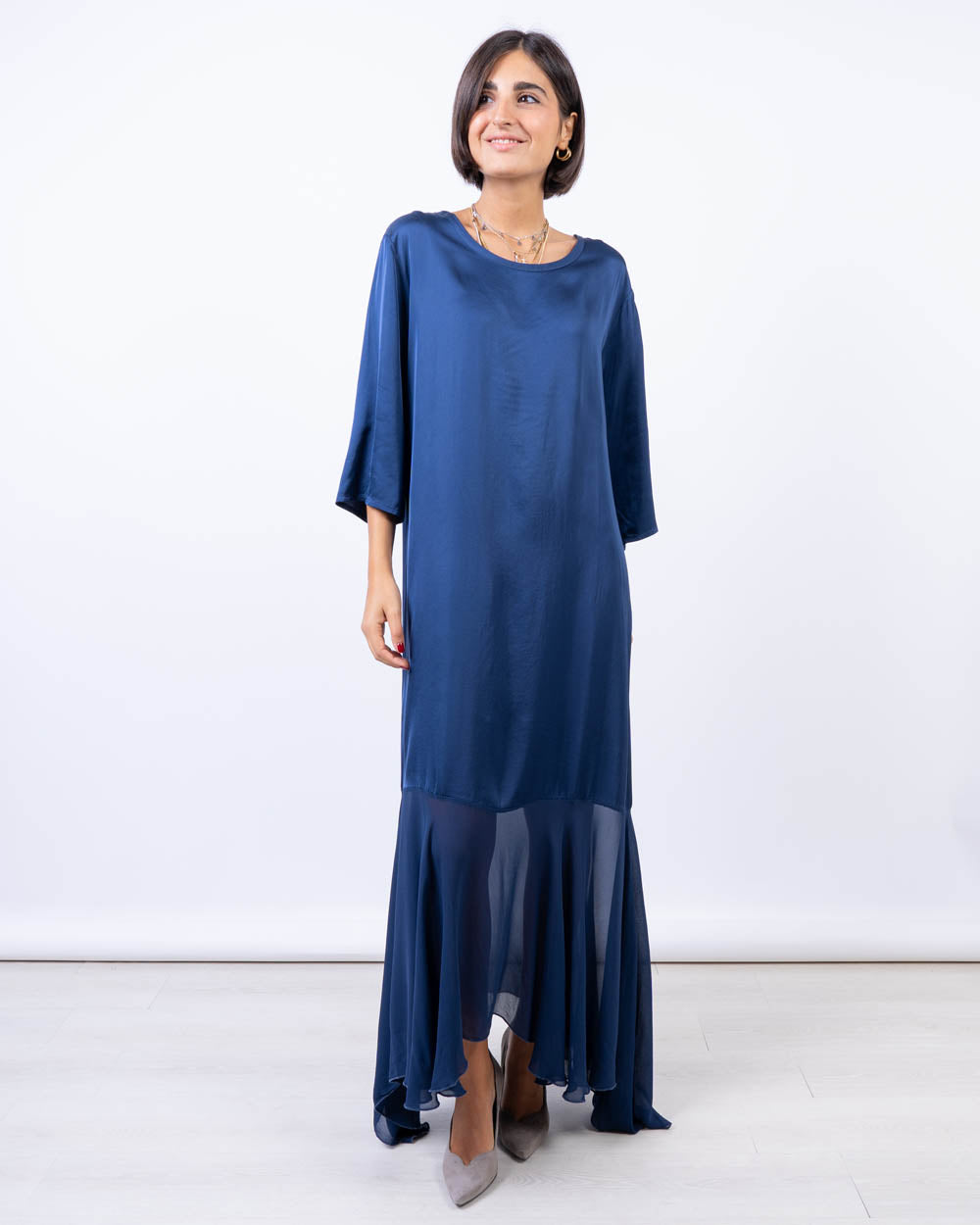 VESTITO PAPAVERO BLU