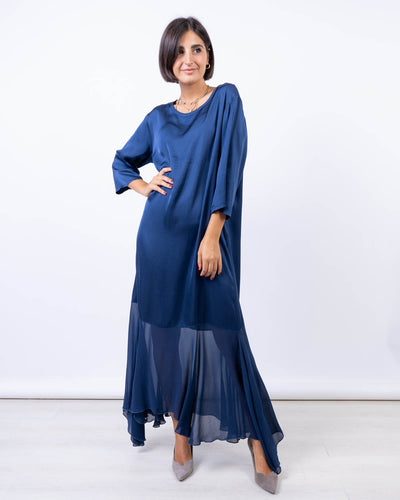 VESTITO PAPAVERO BLU