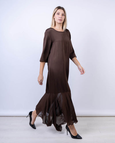 VESTITO PAPAVERO CIOCCOLATO