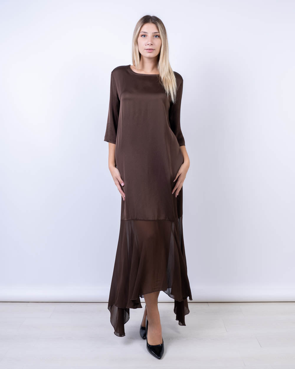 VESTITO PAPAVERO CIOCCOLATO
