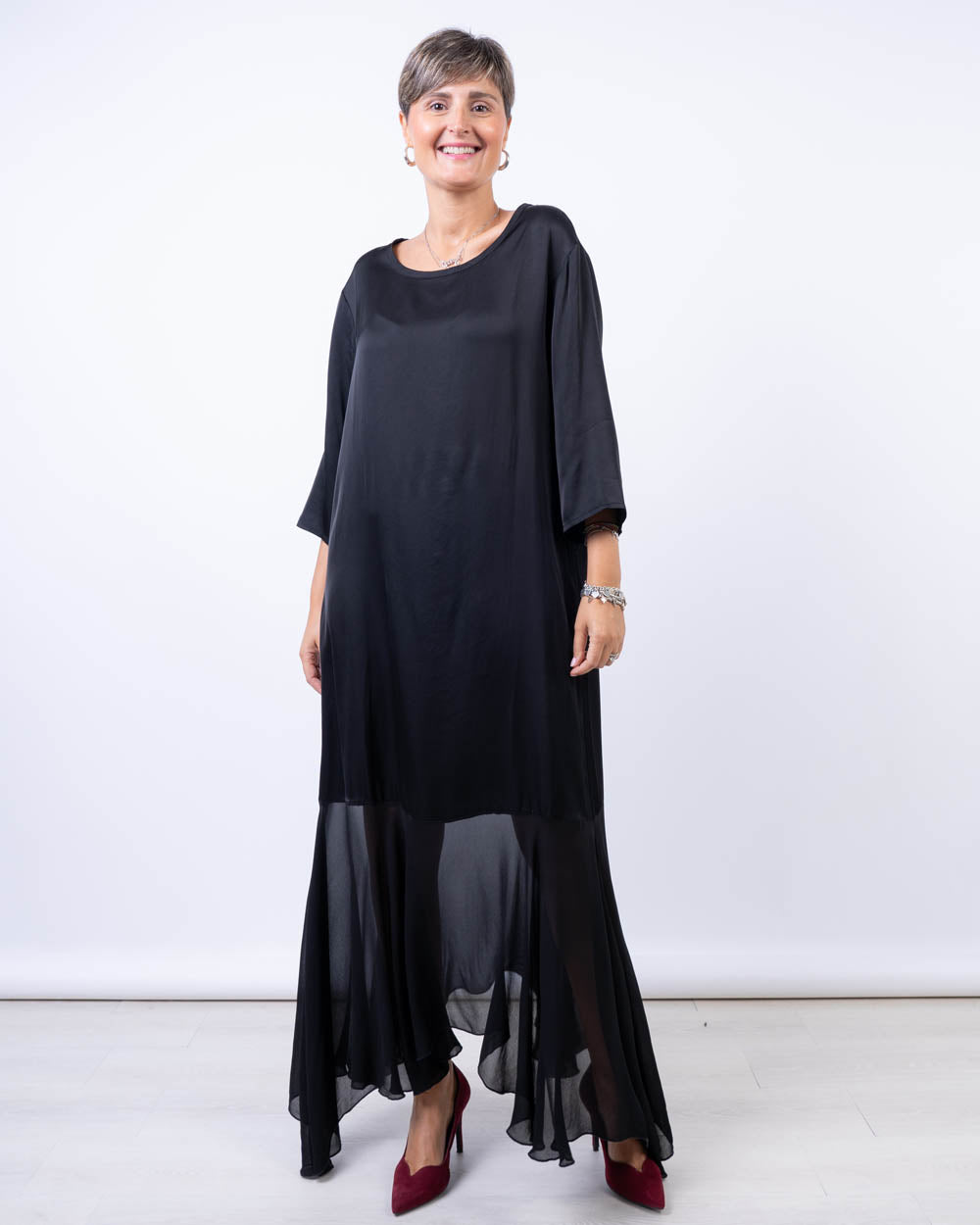 VESTITO PAPAVERO NERO