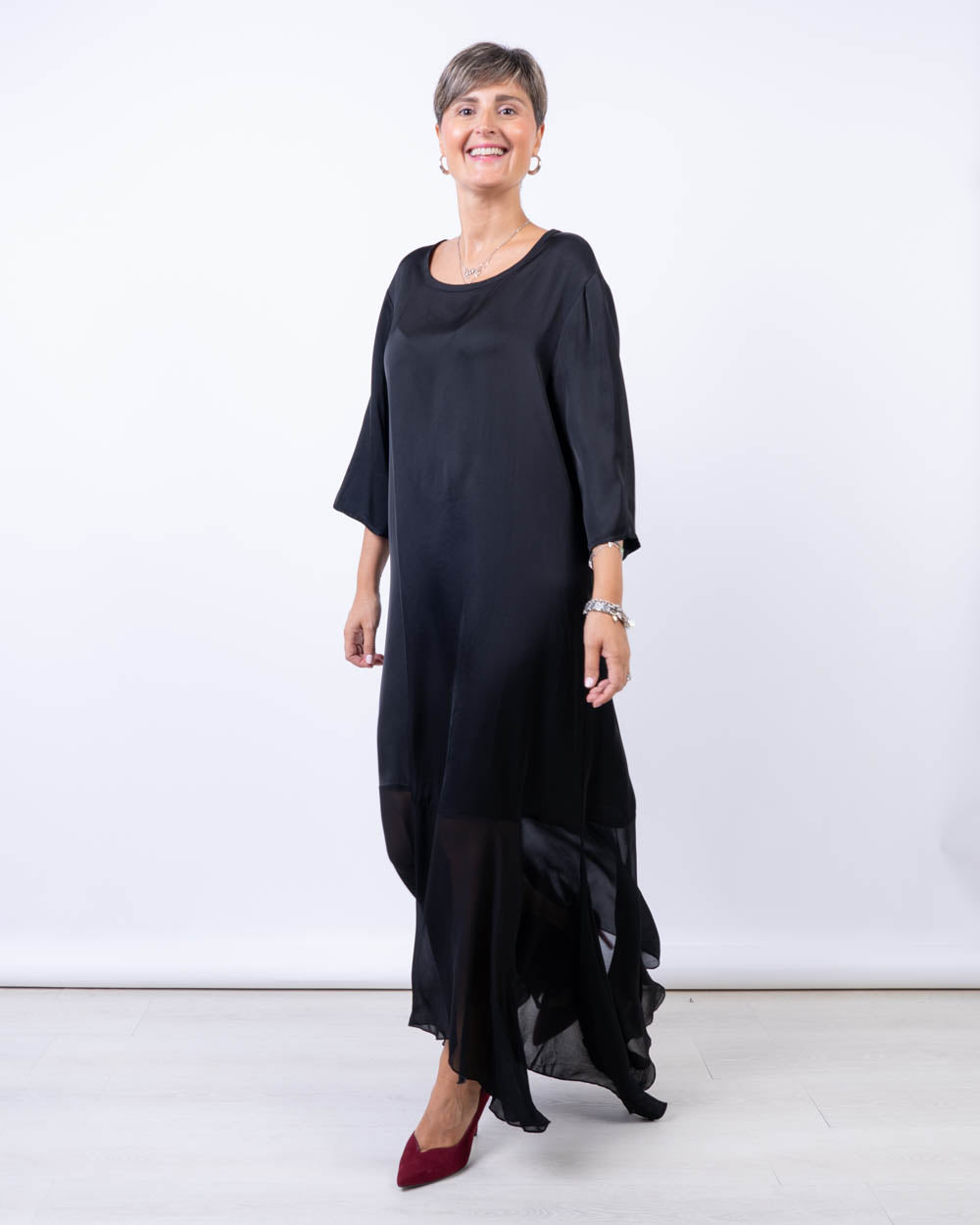 VESTITO PAPAVERO NERO