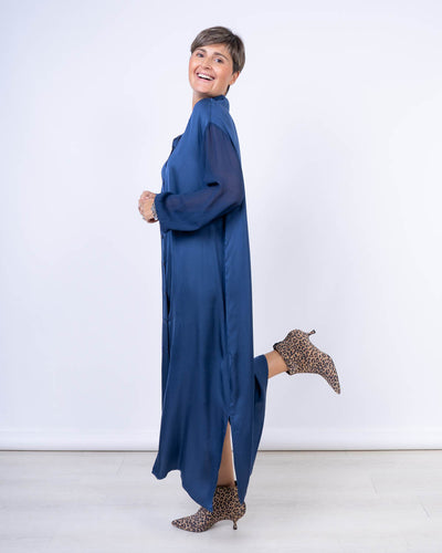 VESTITO PEONIA BLU