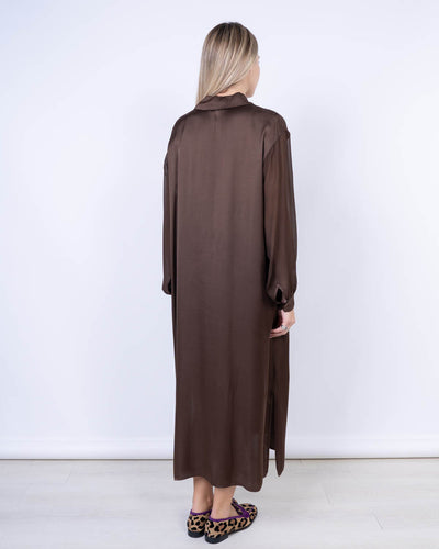 VESTITO PEONIA CIOCCOLATO