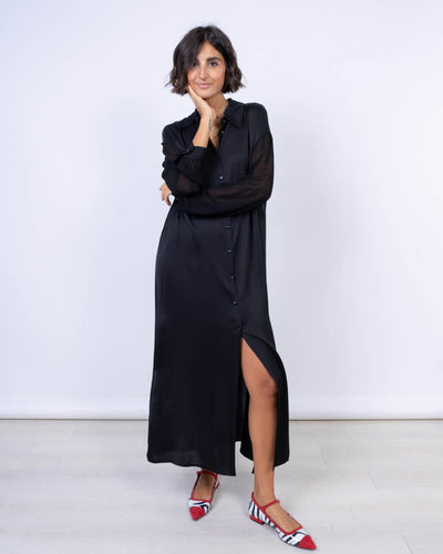 VESTITO PEONIA NERO
