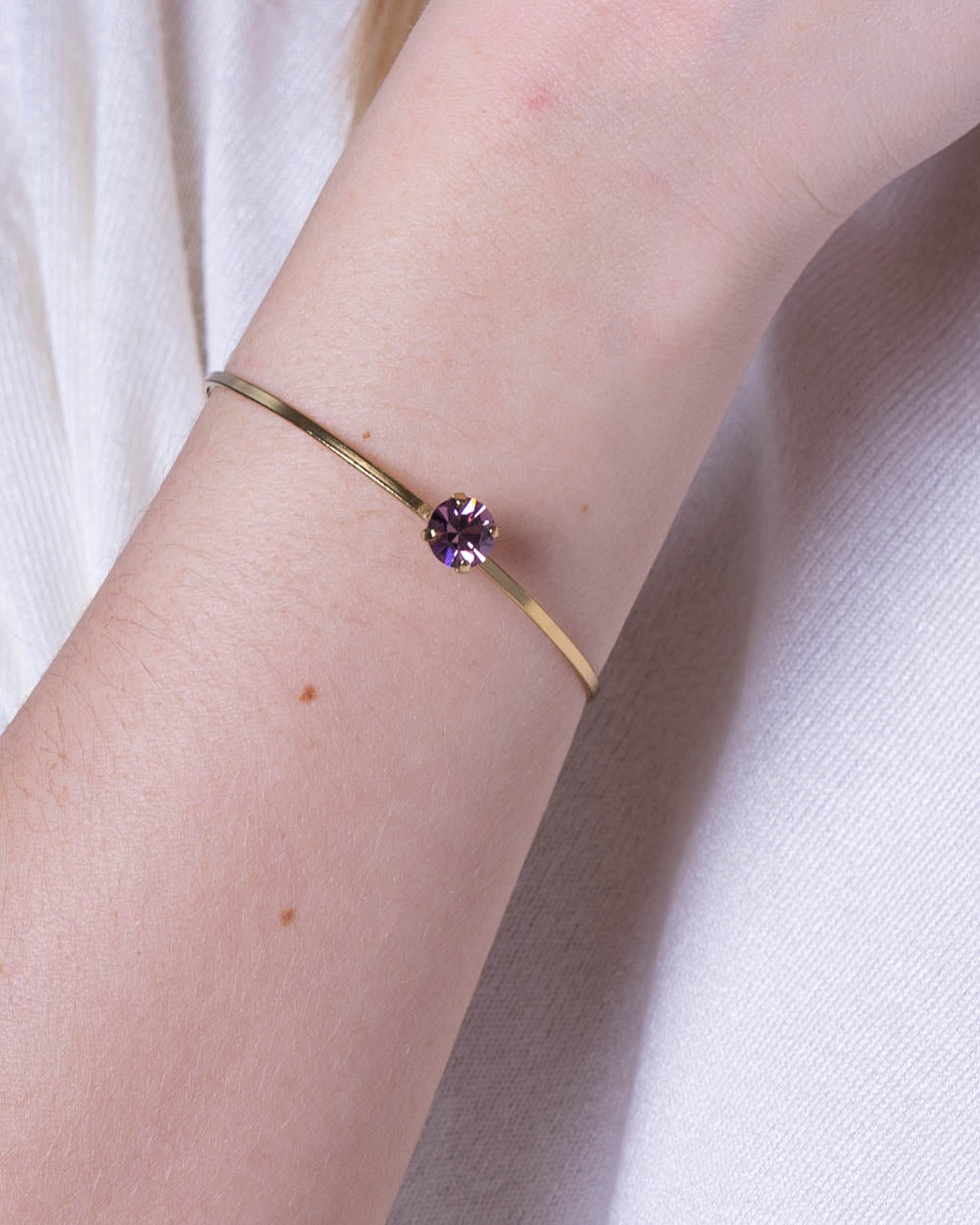 BRACCIALE RIGIDO LILLA SCURO