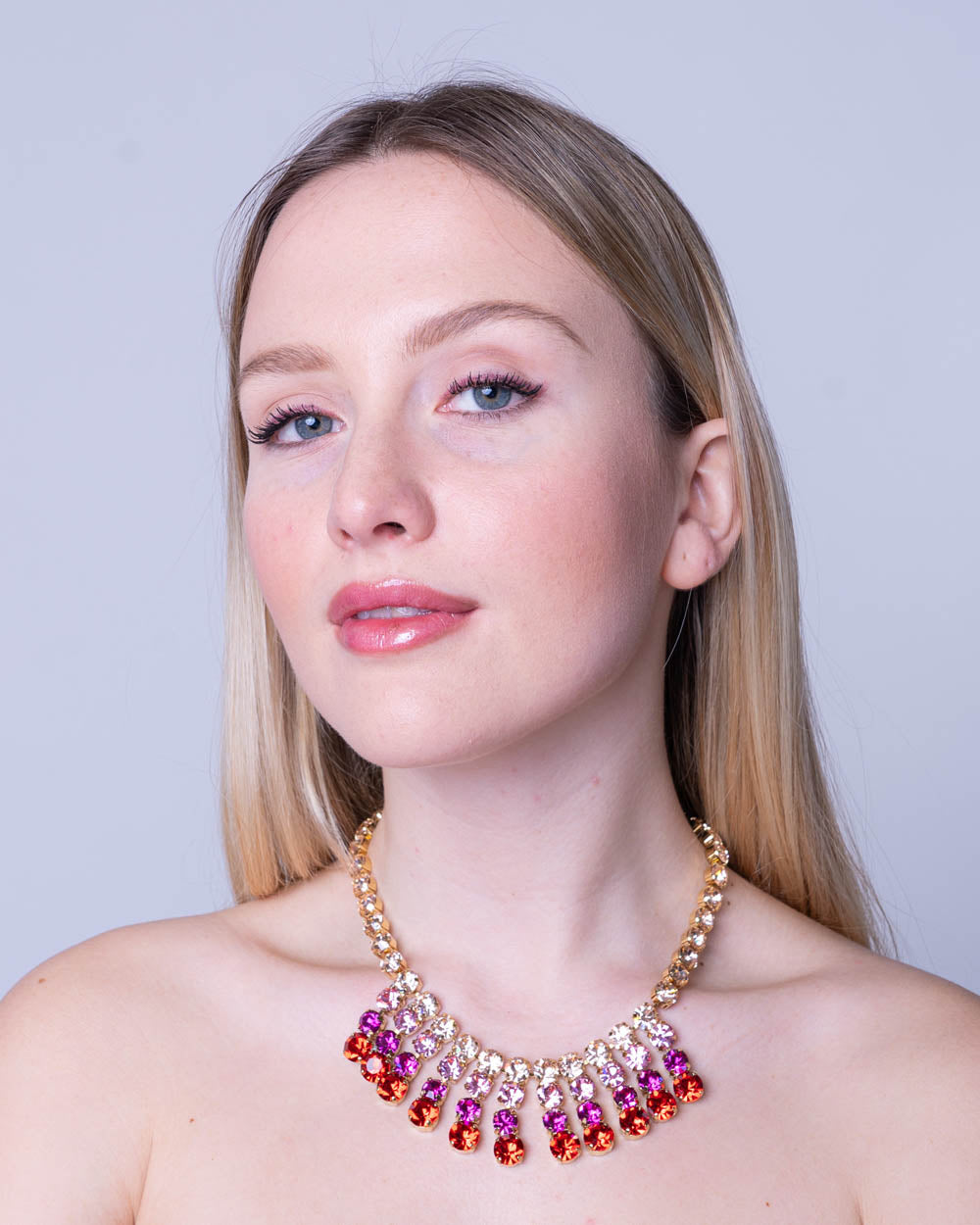 COLLANA MAHARAJA ROSSO