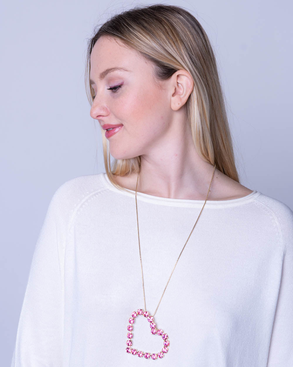 SPILLA CUORE ROSA